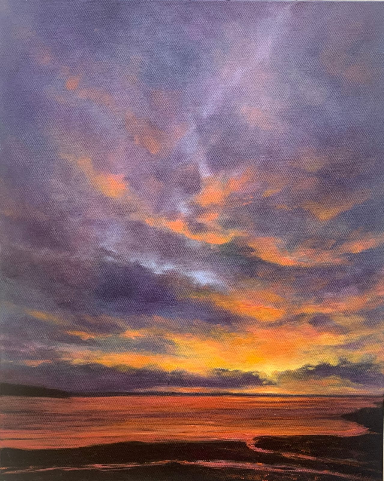 Joanne Parent, January Dawn, 20x16