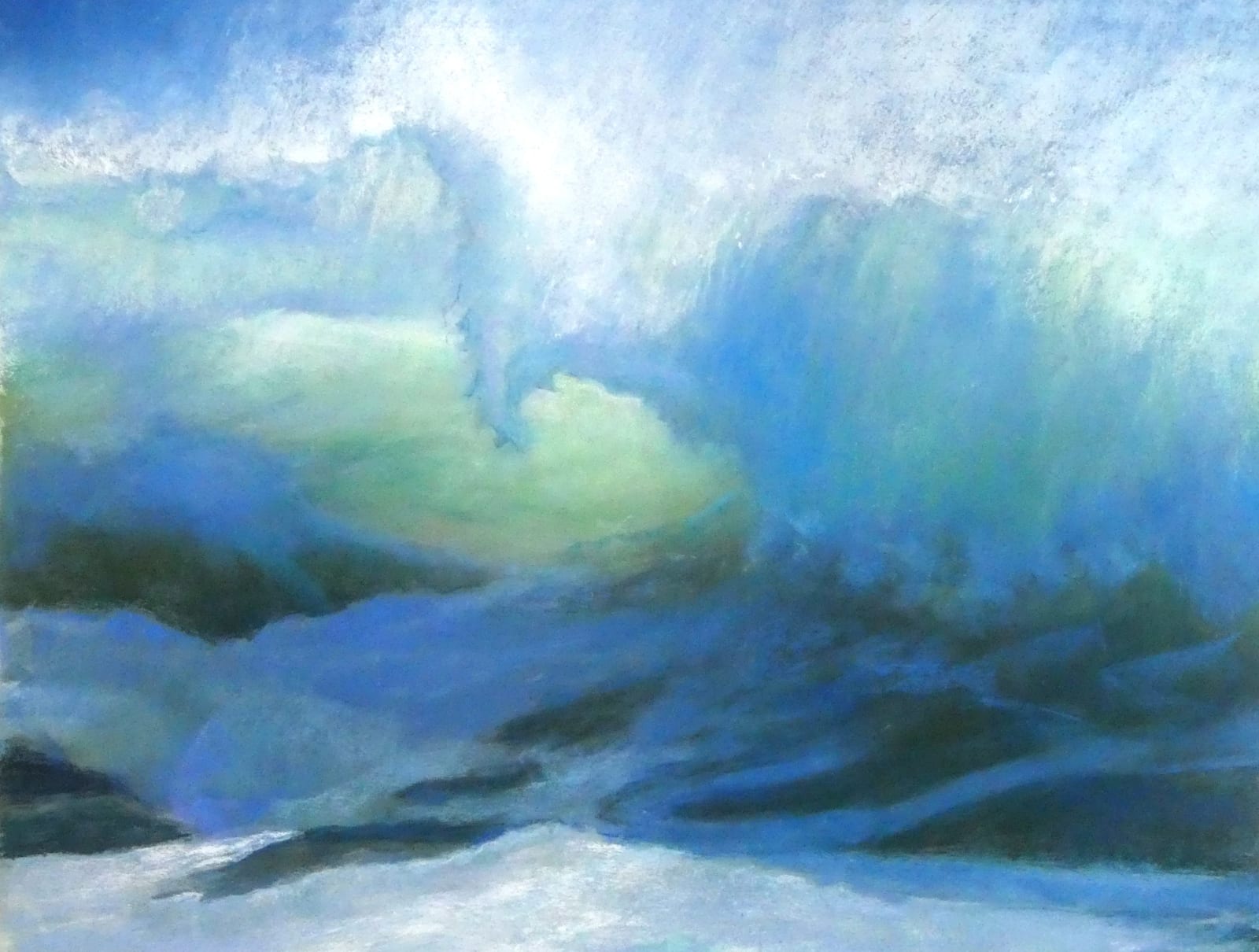 Sandra Kavanaugh, Emerald Splash, 19x25