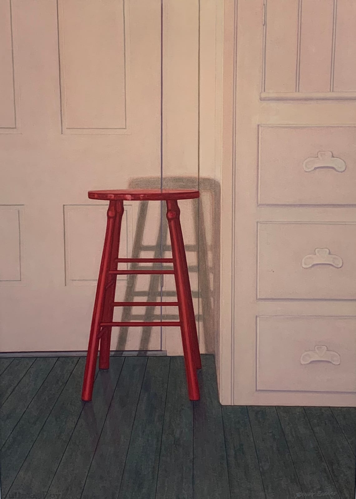 Randy Eckard, Corner Stool, 25.5x31.5
