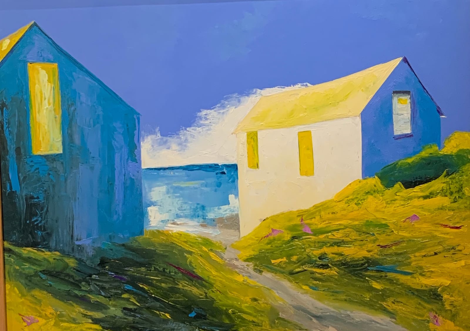 Janis Sanders, Beach Path, 30x40, 2024