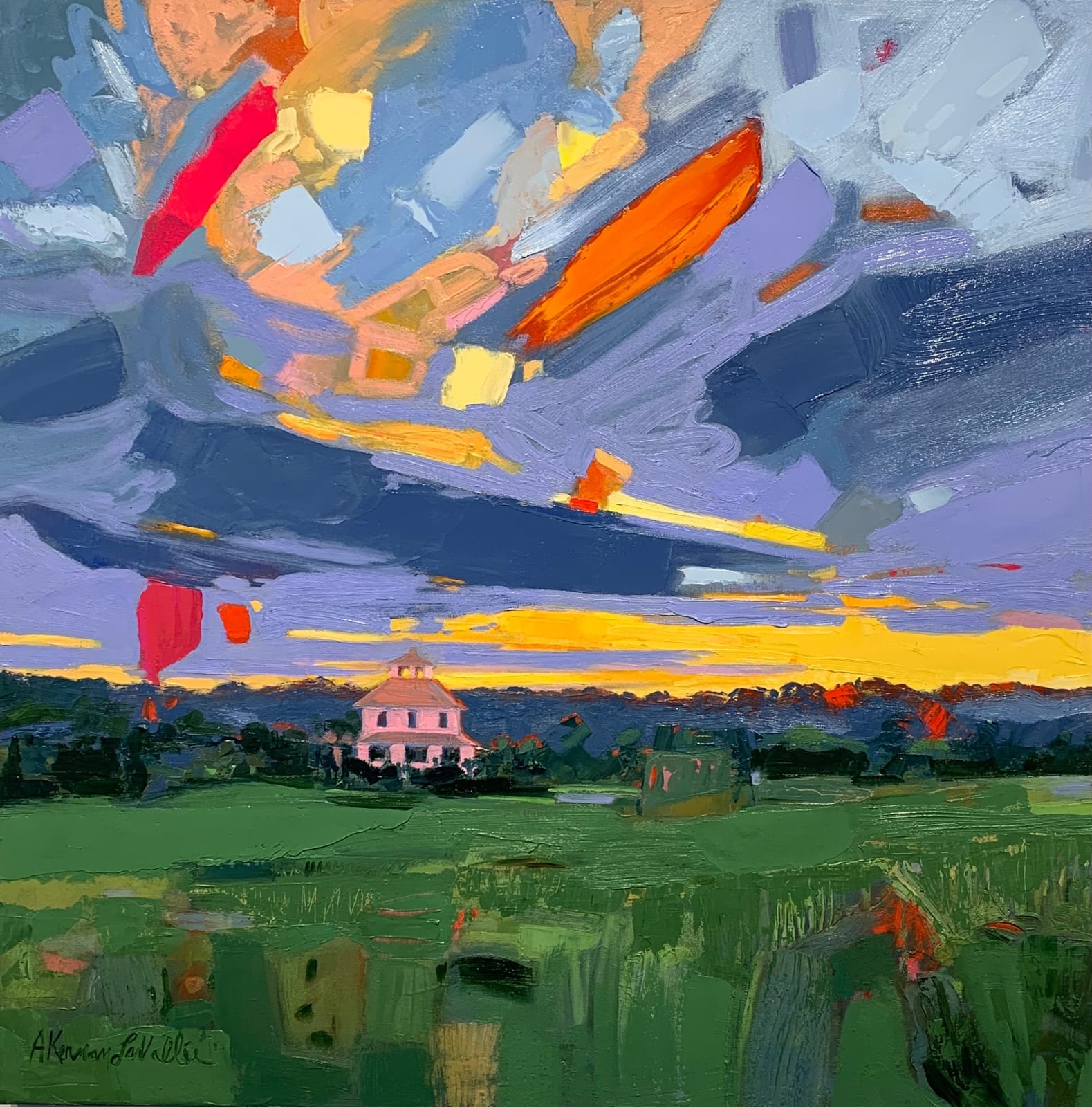 Adrienne LaVallee, Sundown, 36x36