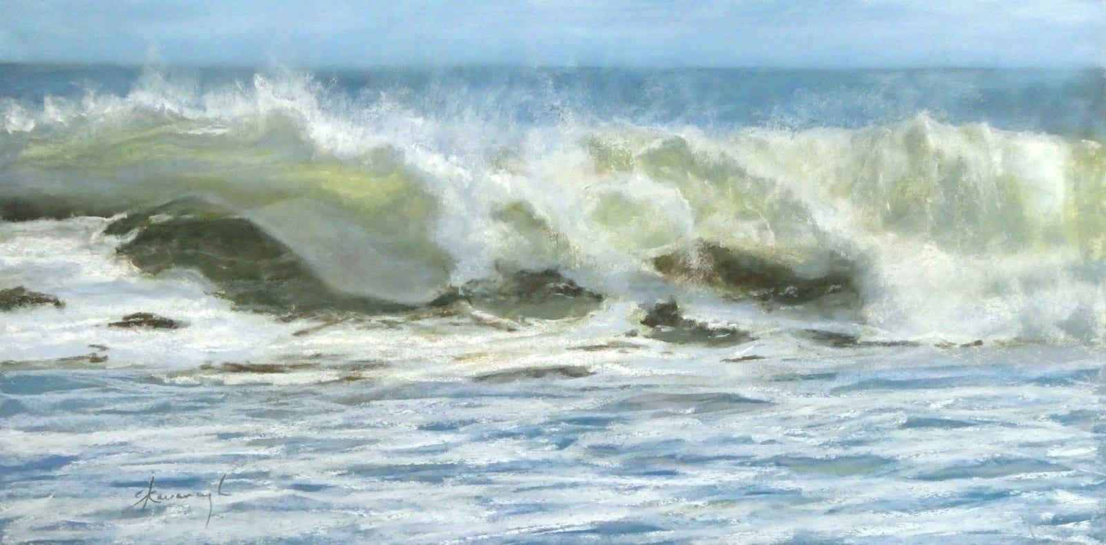 Sandra Kavanaugh, Celadon MIst, 14x26