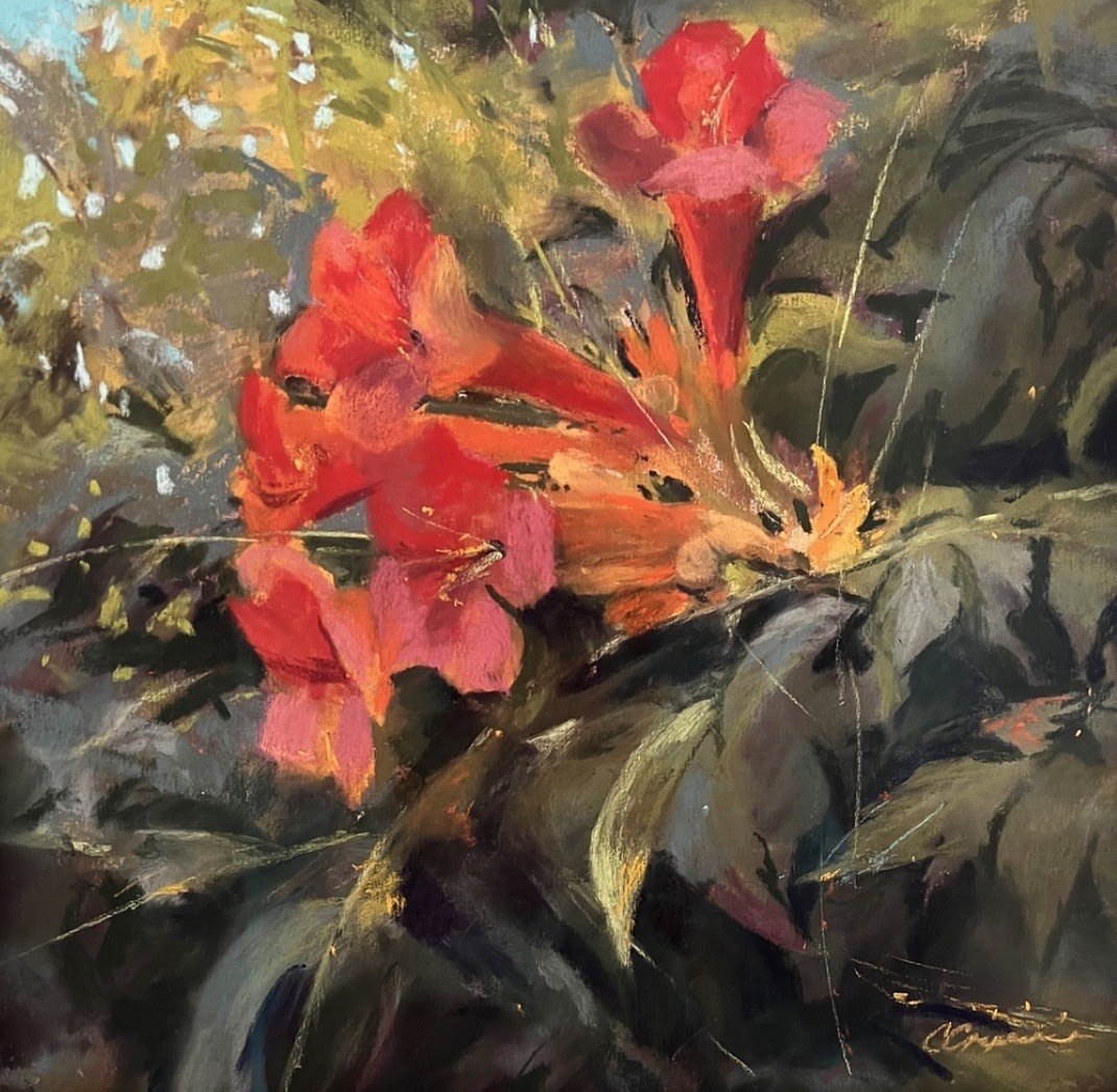 Cindy Crimmin, Trumpets Sound, 18x18