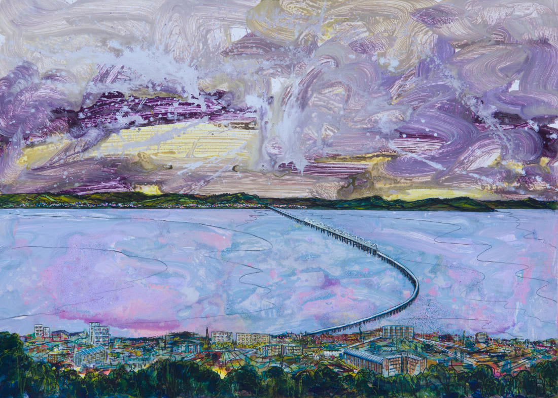 Ruth Nicol, The Tay & Rail Bridge From Dundee Law, 2025