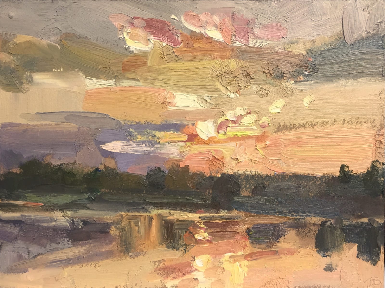 Tim Benson, Reflected sunset, 2020