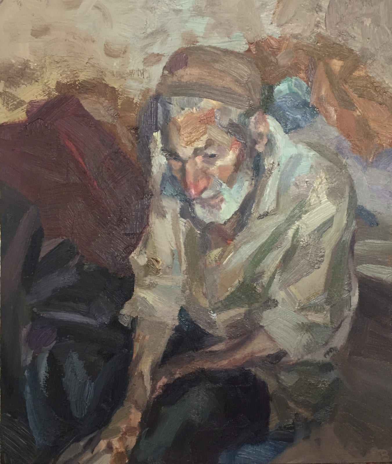 Tim Benson, Man wearing a skullcap, Marrakech, 2019