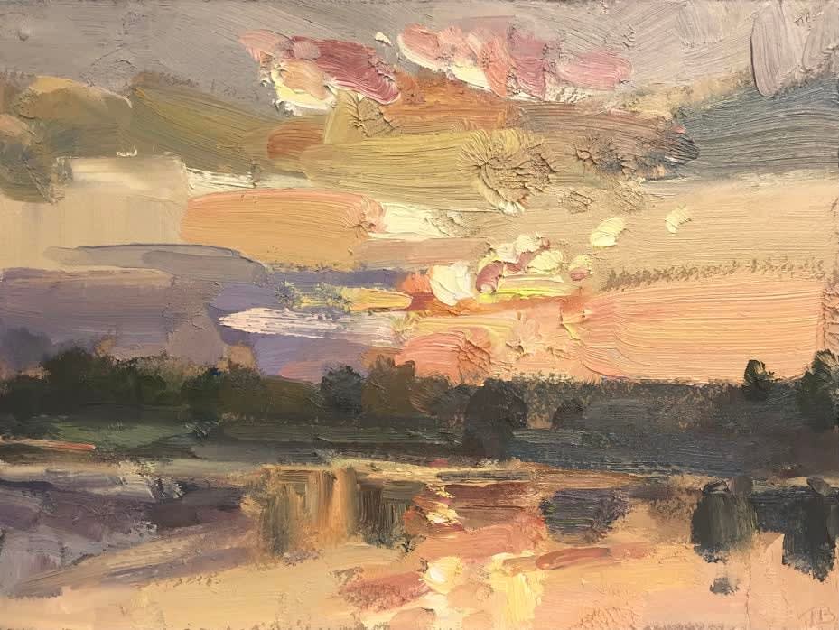 Tim Benson, Reflected sunset, 2020