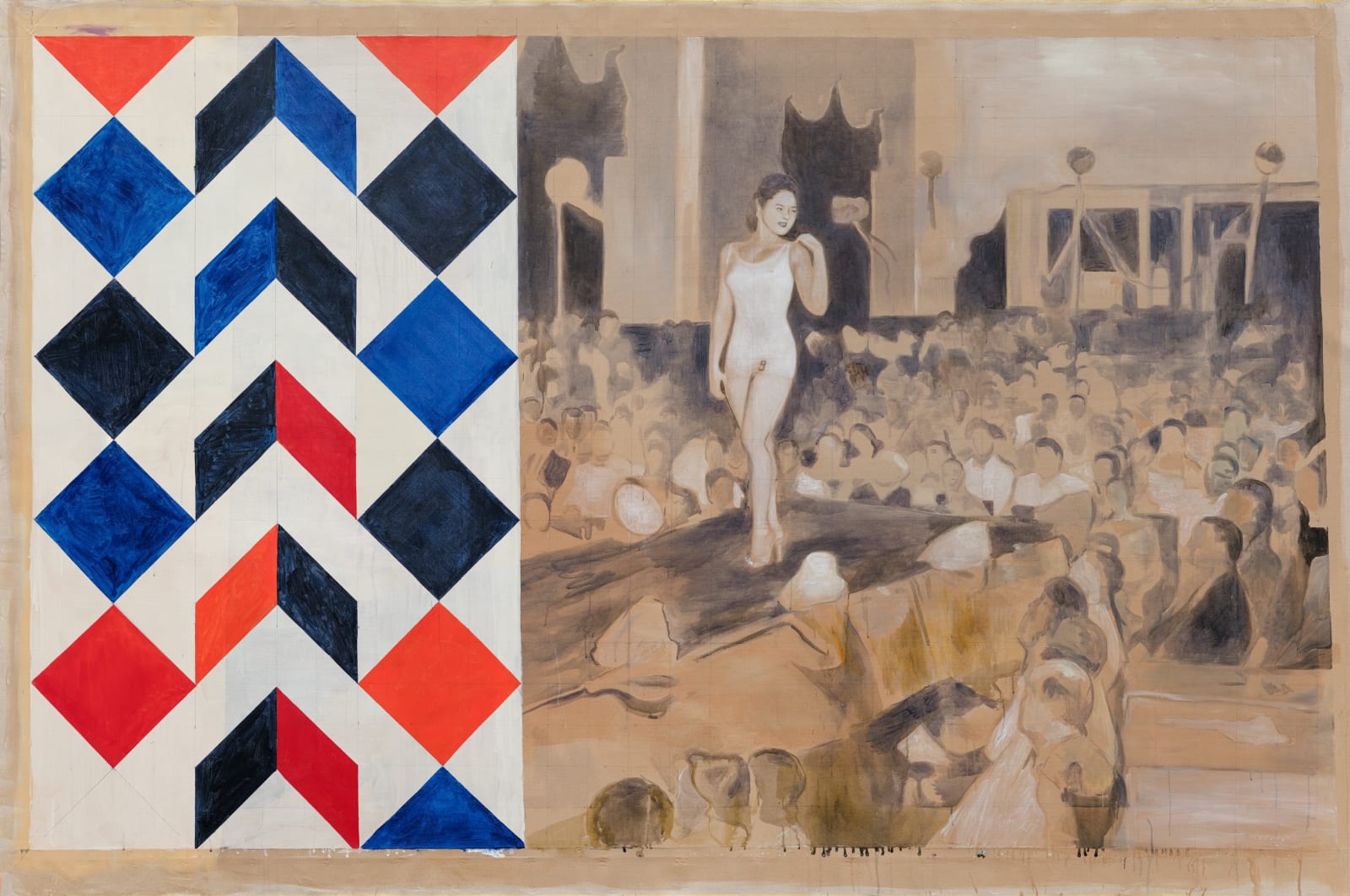 薩望翁.雍維, Miss Burma (red white and blue) , 2021