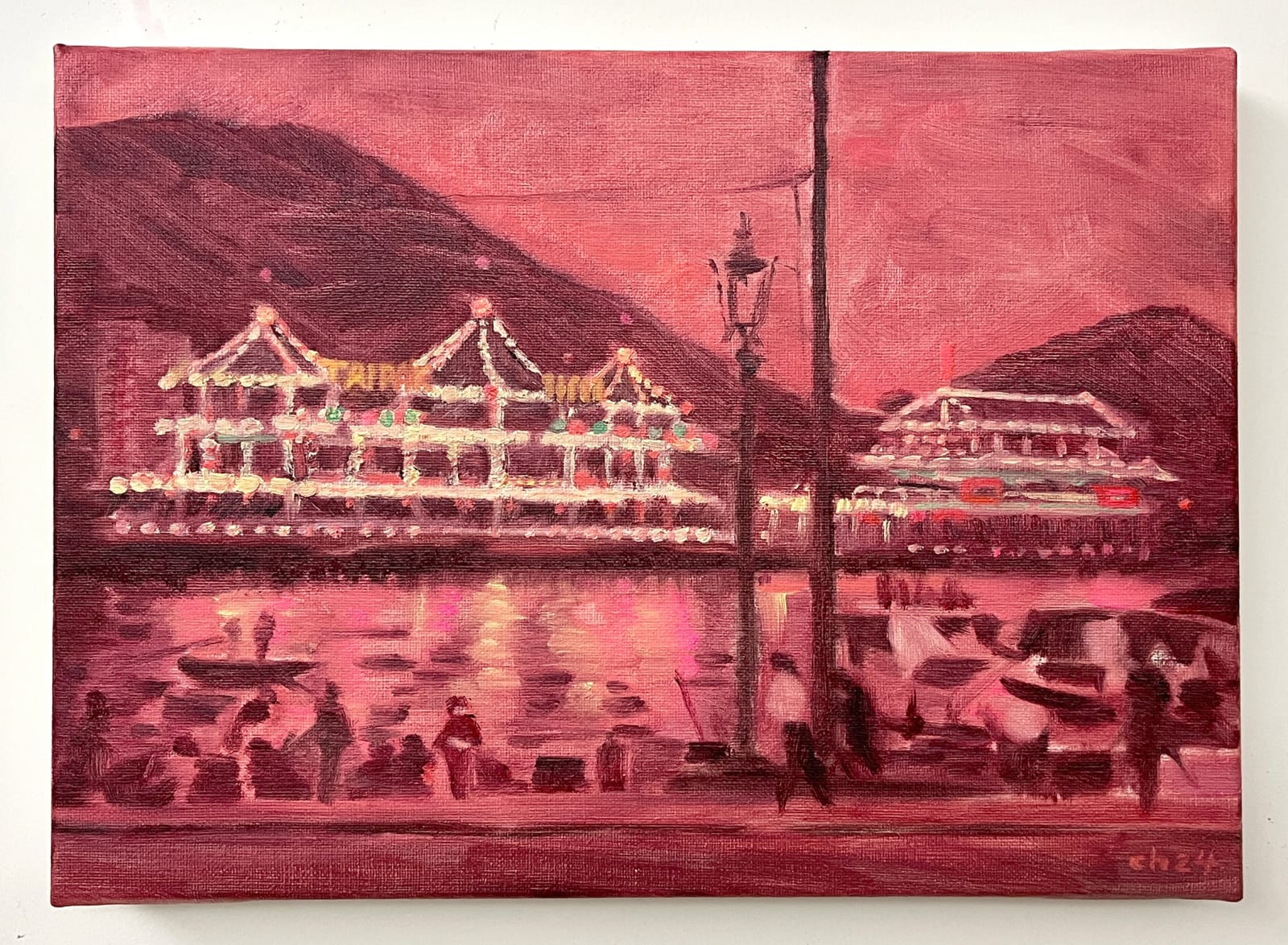 智海 Chihoi, 鹵素 45 – 太白海鮮舫夜景 Halogen 45 – Tai Pak Night Scene, 2024