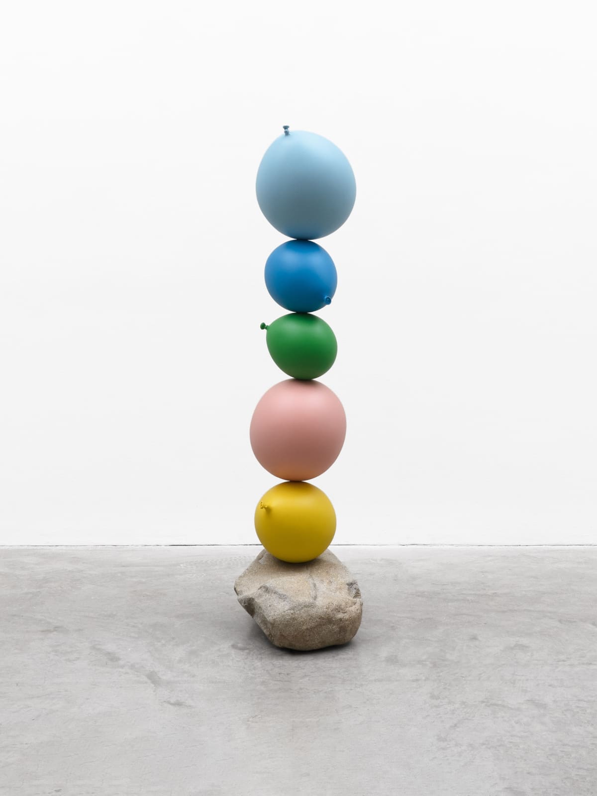 Gimhongsok, Untitled (Short People) Light Blue, Blue, Green, Gold, Silver, 2018
