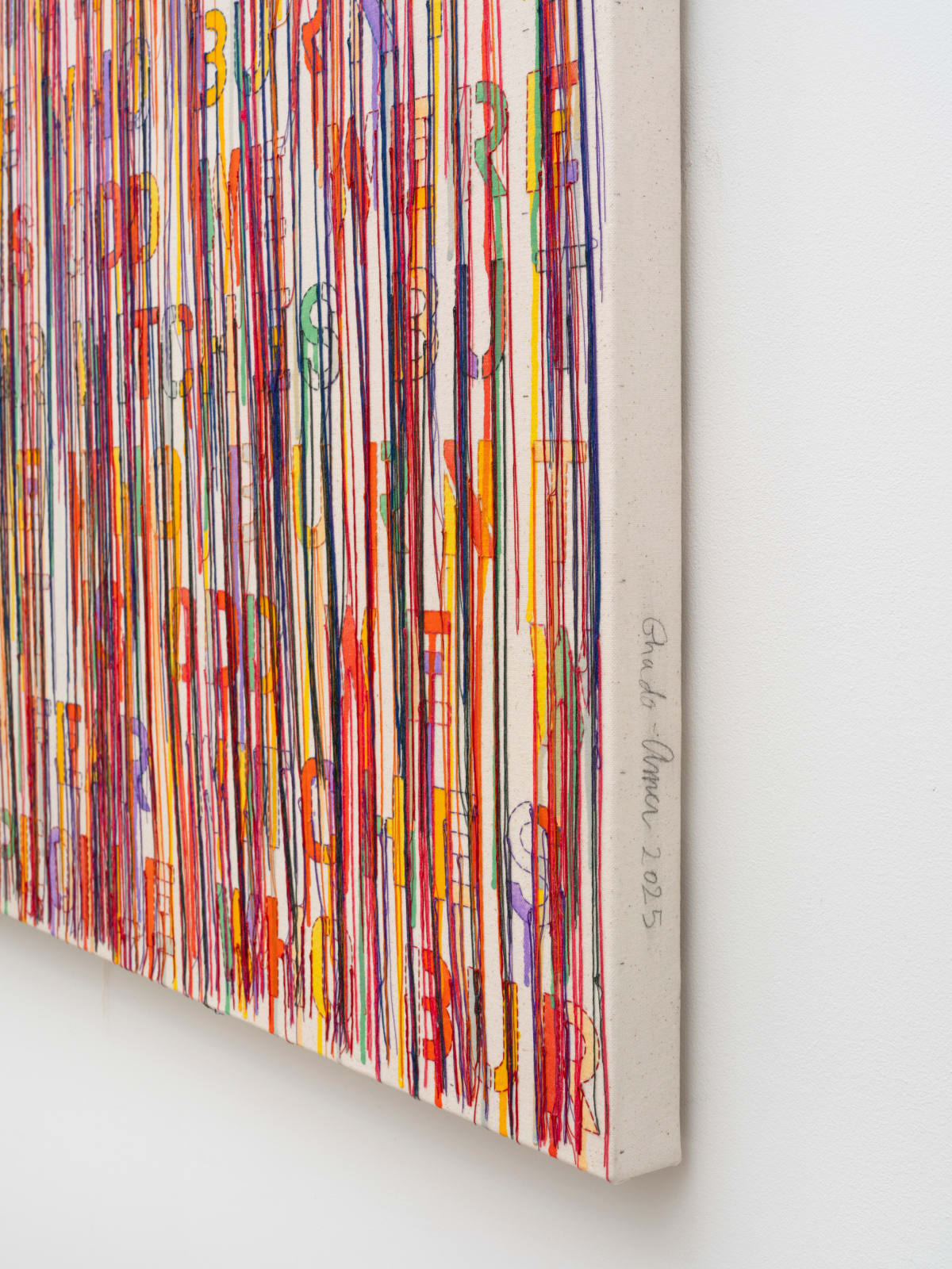 Ghada Amer, THREAT, 2025