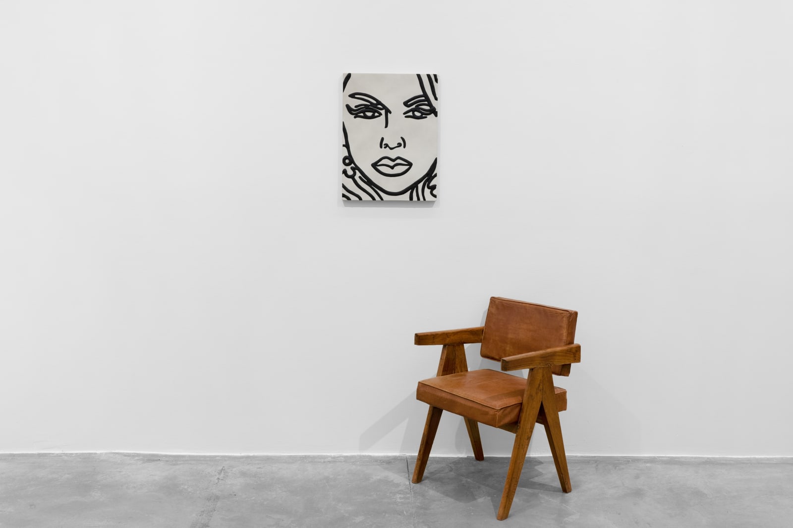 Ghada Amer, Homage à Tut in Black and White, 2021