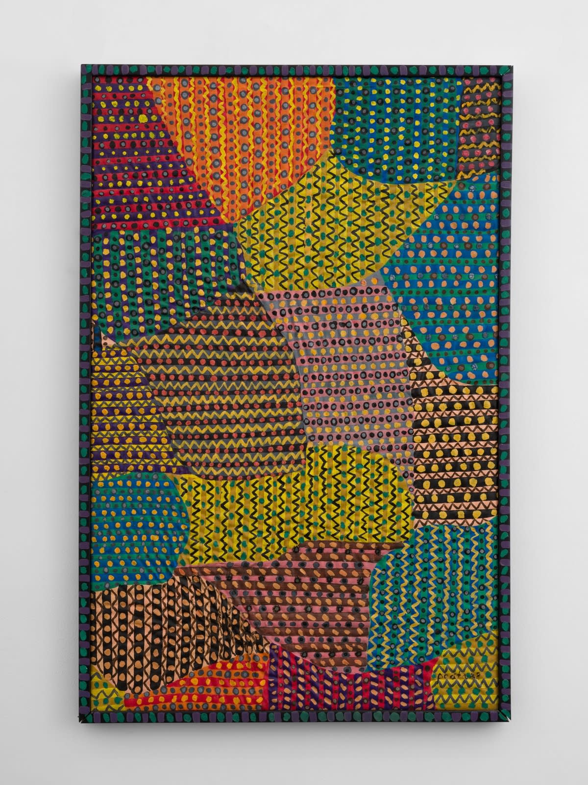 Pacita Abad, Green bamboo screen (Yellow screen), 1988