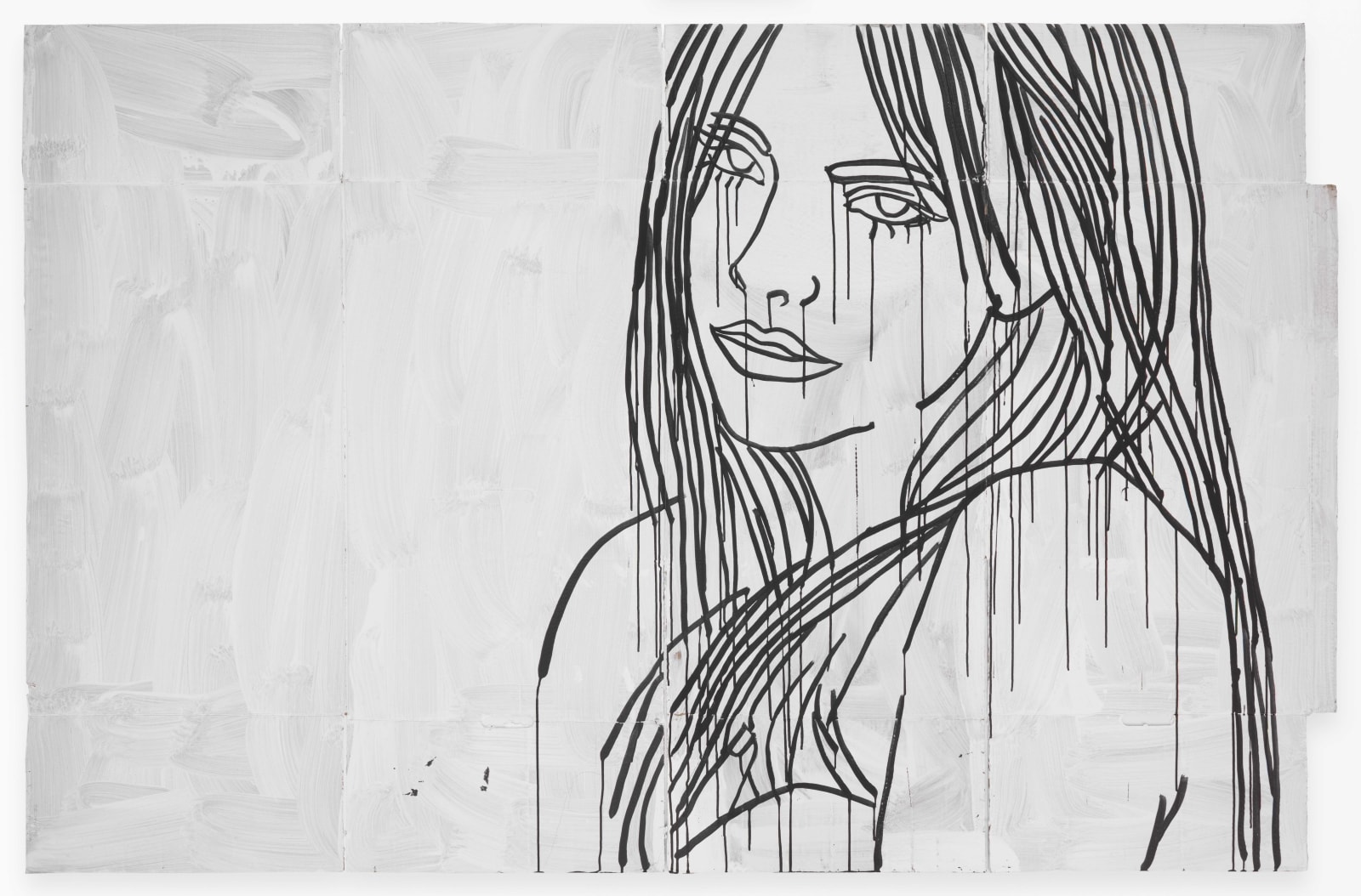 Ghada Amer, Study for Jennifer and Barbara, 2021
