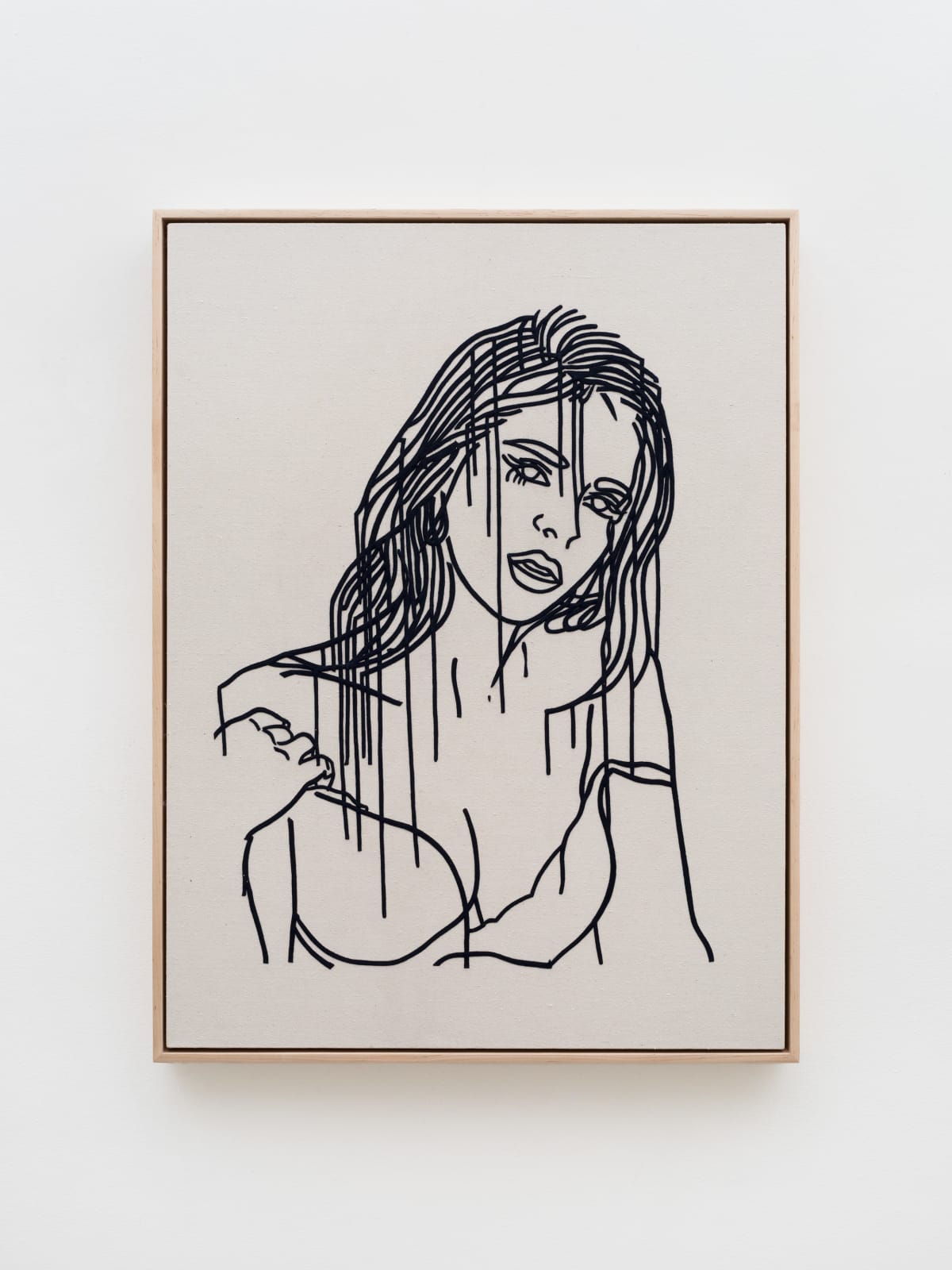 Ghada Amer, AMI IN DARK BLUE, 2025