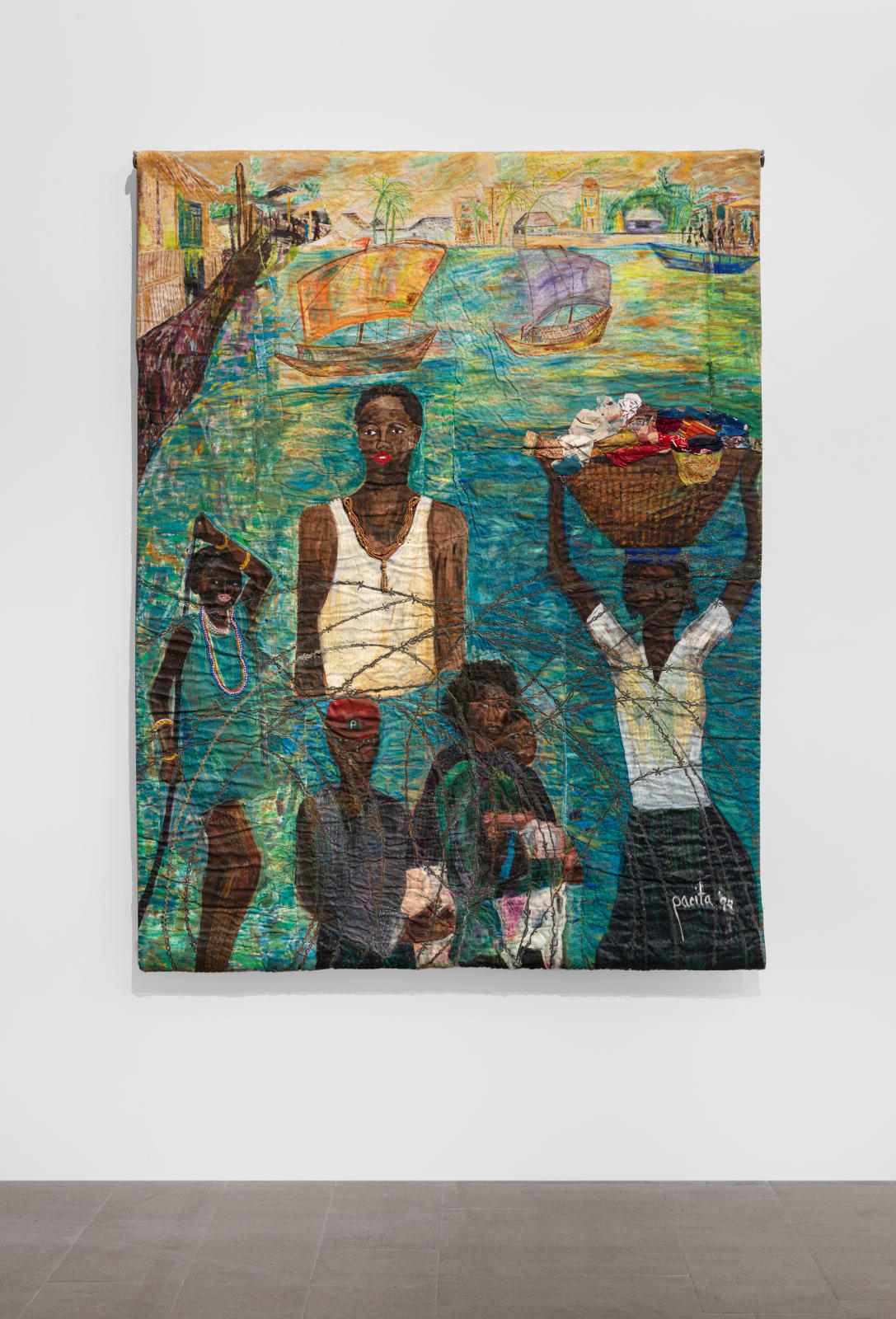 Pacita Abad, Haitians Waiting at Guantanamo Bay, 1994