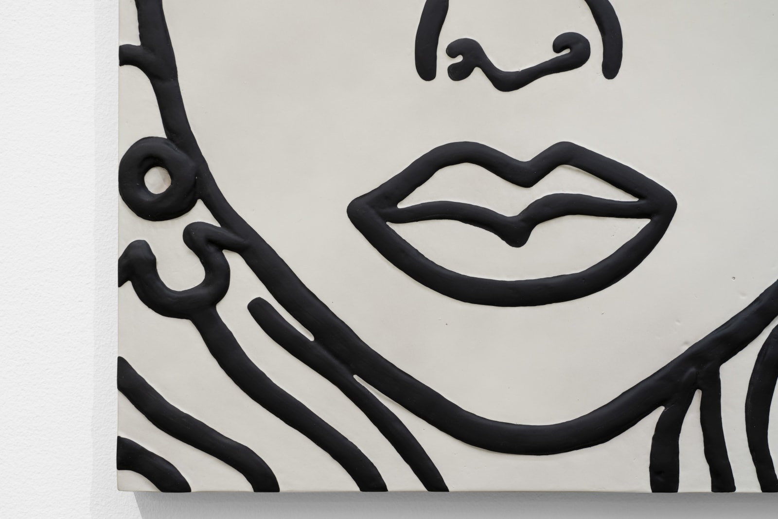 Ghada Amer, Homage à Tut in Black and White, 2021