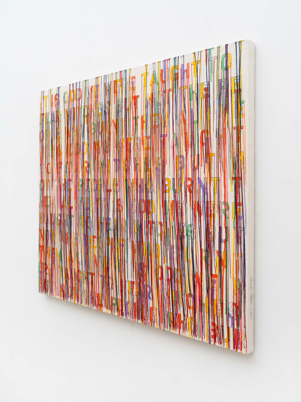 Ghada Amer, THREAT, 2025