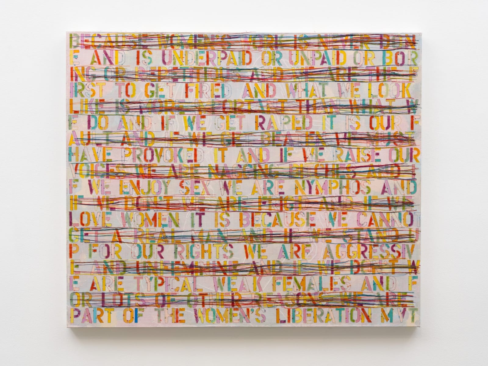 Ghada Amer, Because We Are Women, 2023