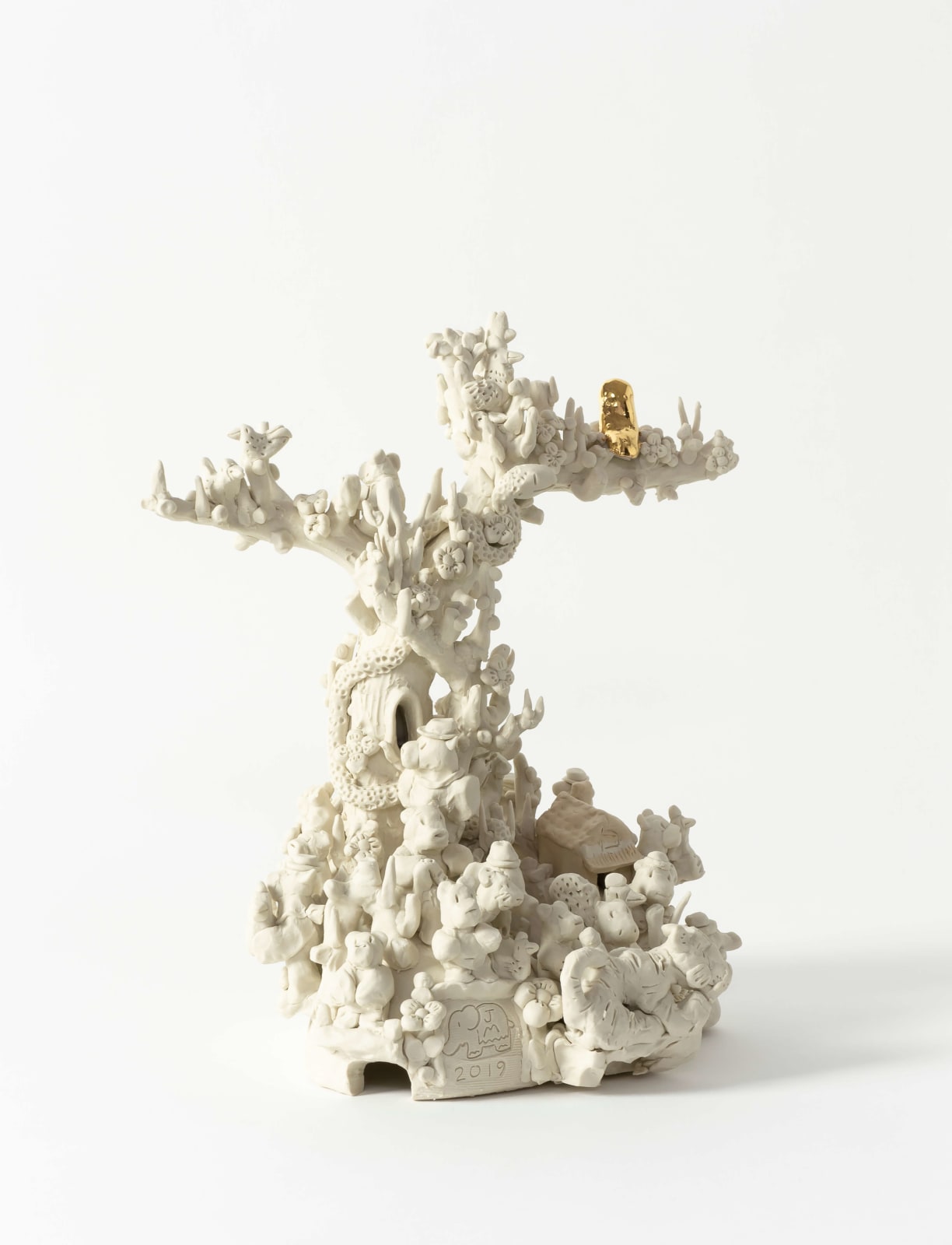 Jeffry Mitchell, Golden Owl Tree, 2019