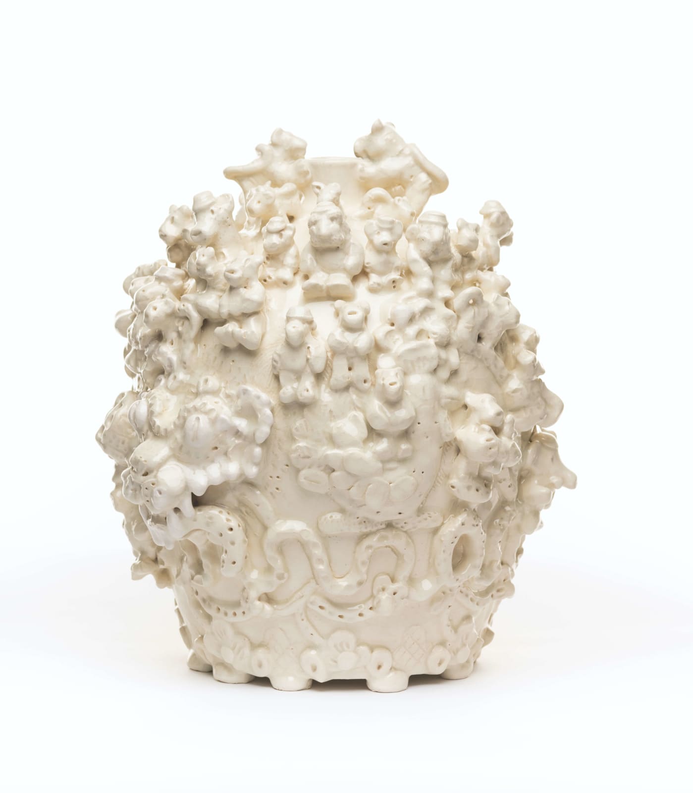 Jeffry Mitchell, Lotus Belleek Jar, 2018