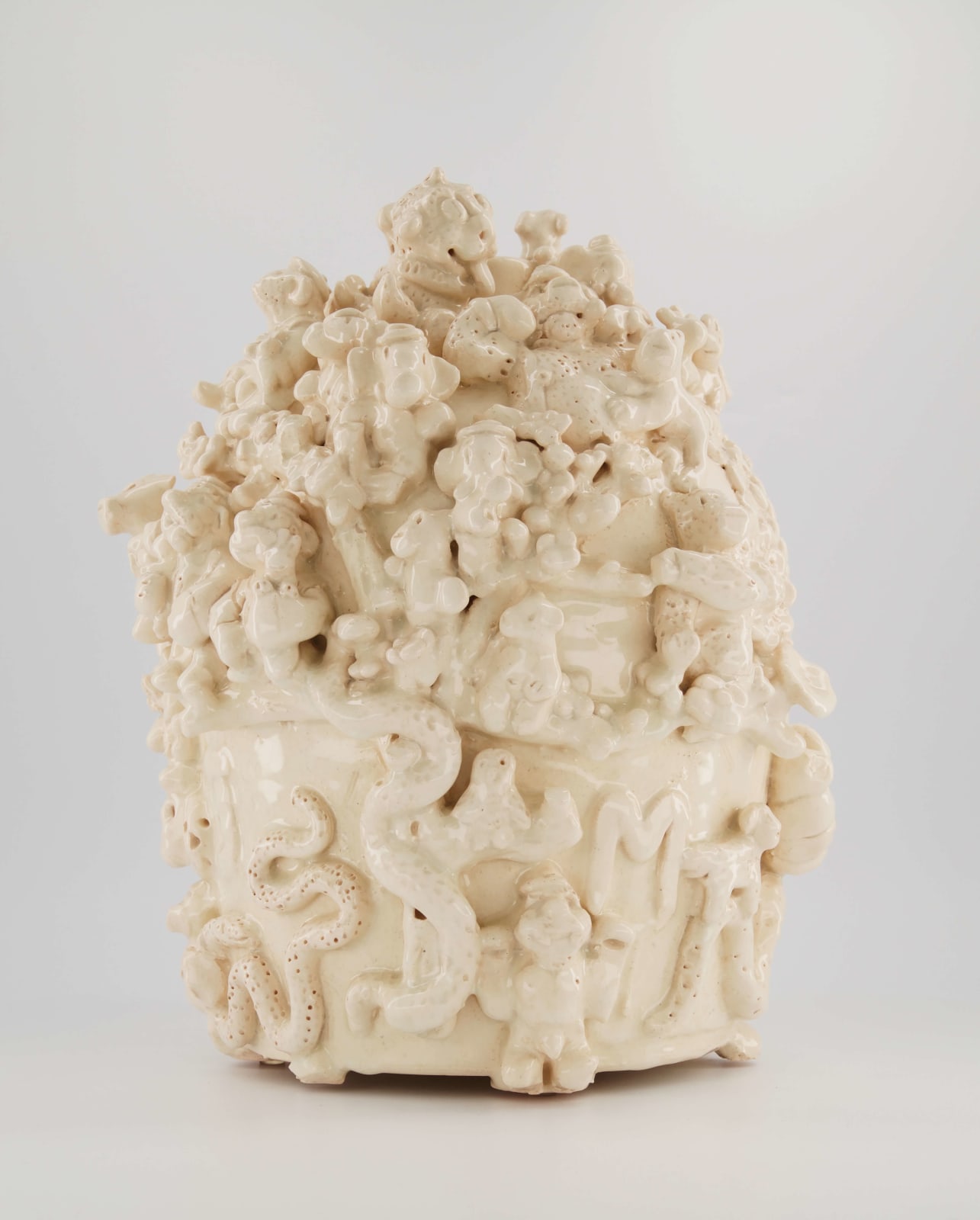 Jeffry Mitchell, Lotus Belleek Bottle, 2019