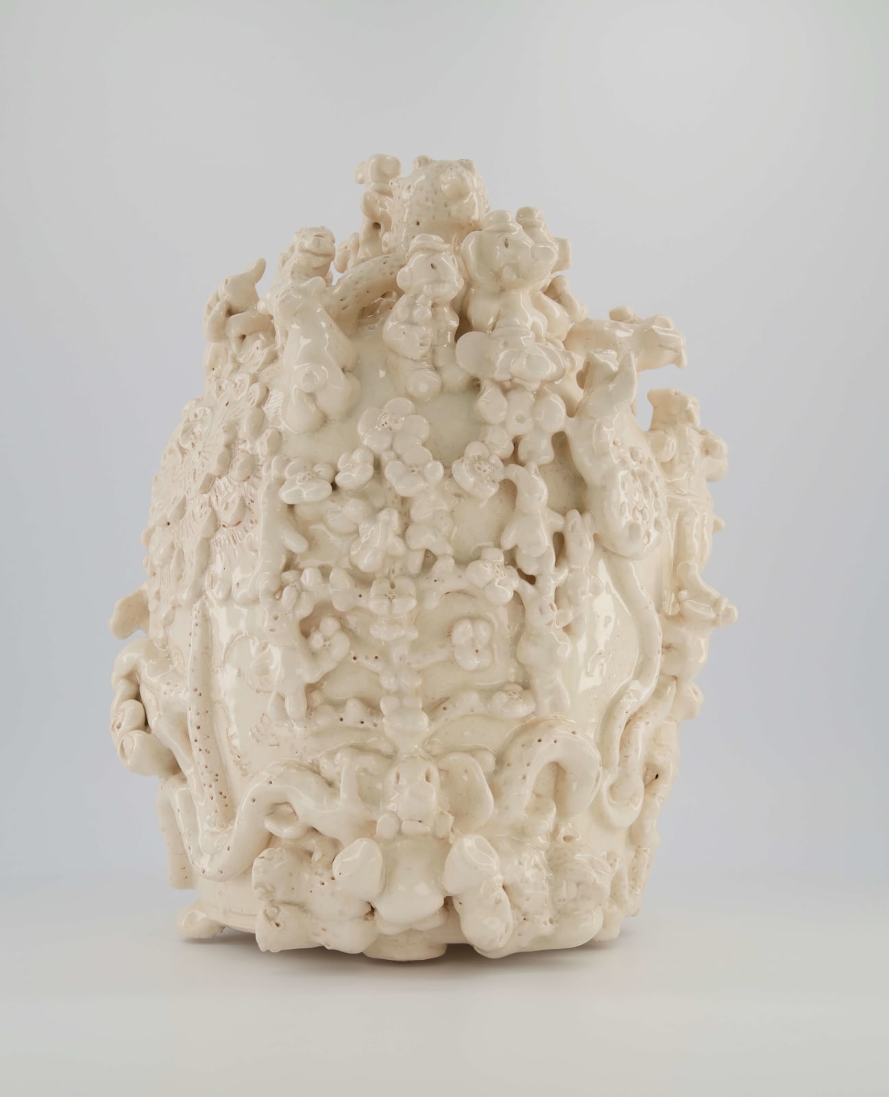 Jeffry Mitchell, Lotus Belleek Bottle, 2019