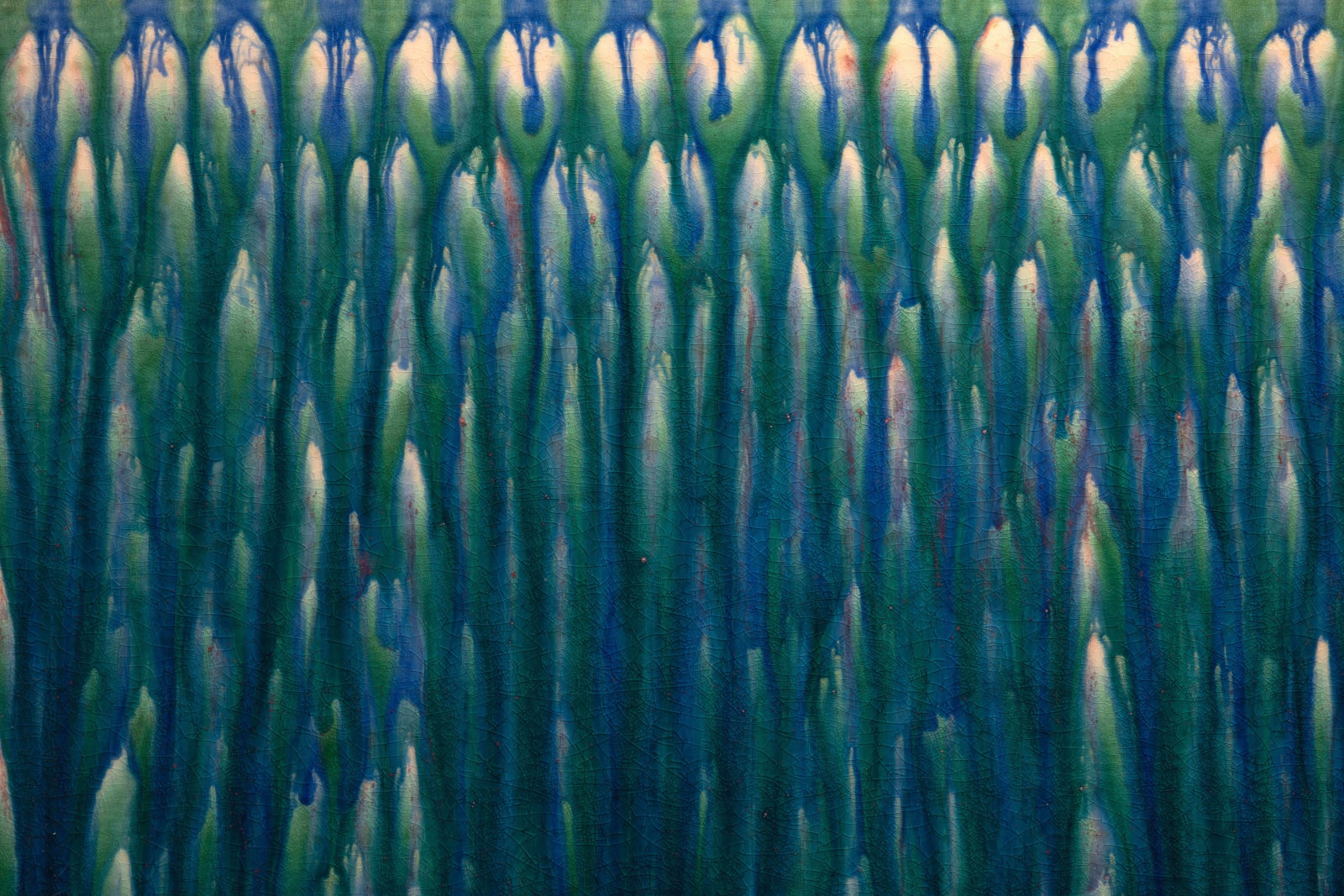 Tong Xindi, Blue-Green Curtain, 2021