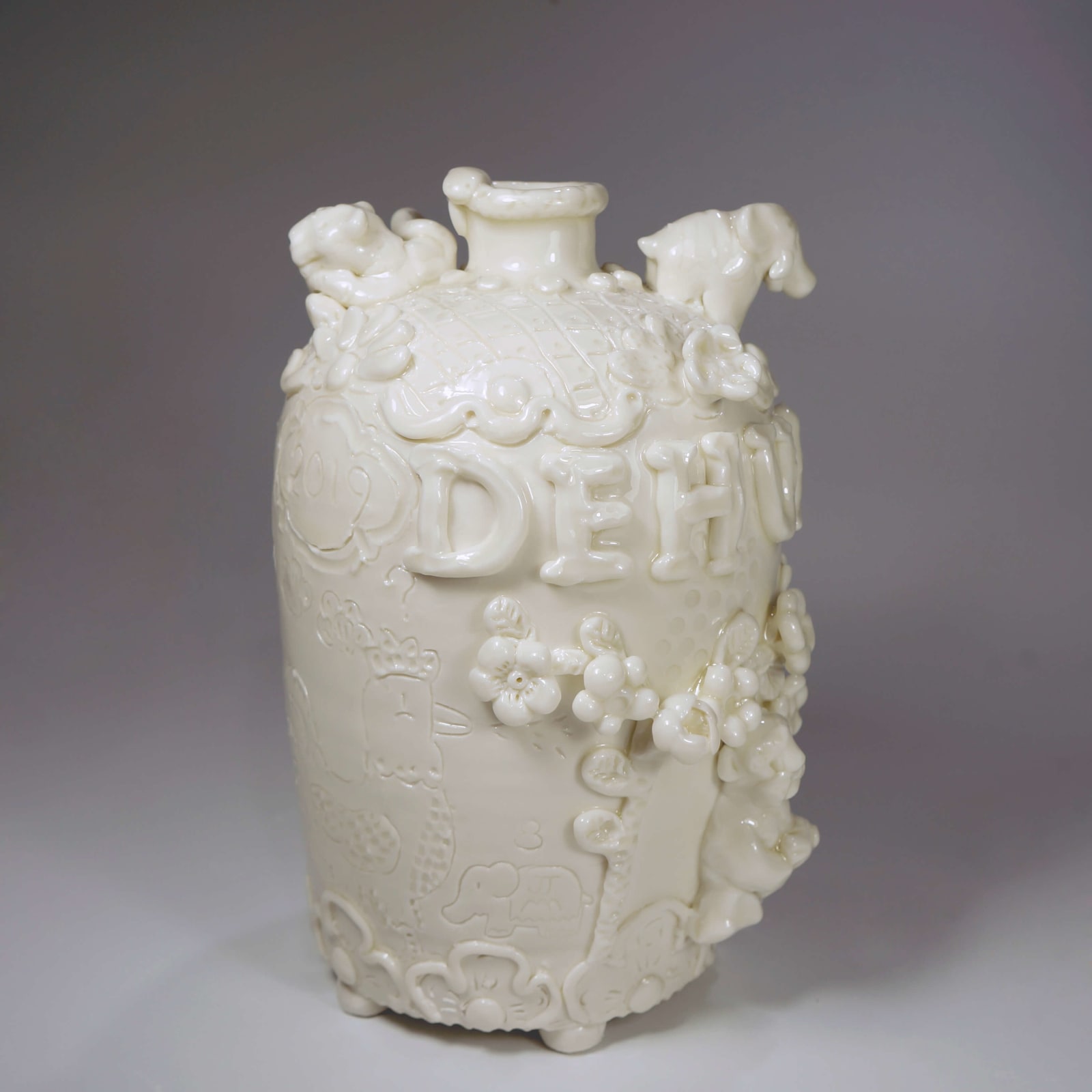 Jeffry Mitchell, Tall Plum Flower Bottle, 2019