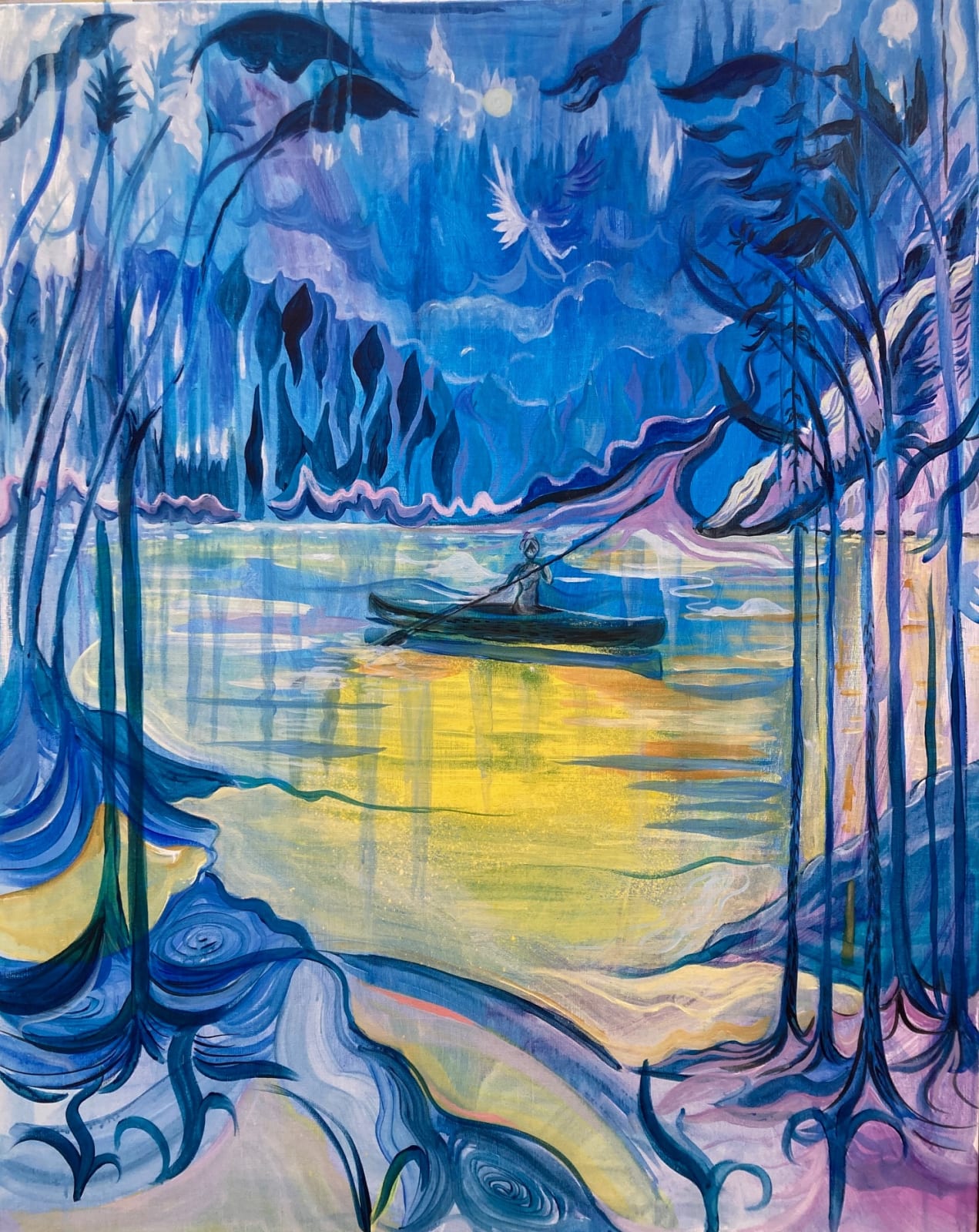 Chloe S Moncrieff, And here I arrived, canopied by blue flames, 2024/25