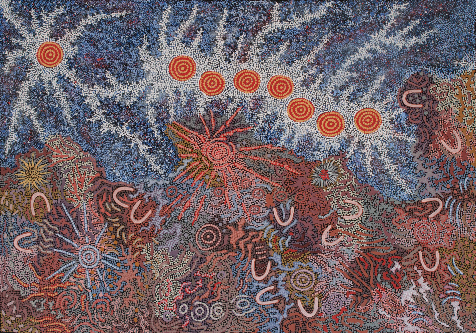 Gabriella Possum Nungurrayi, Grandmother's Country and Seven Sisters Dreaming, 2023