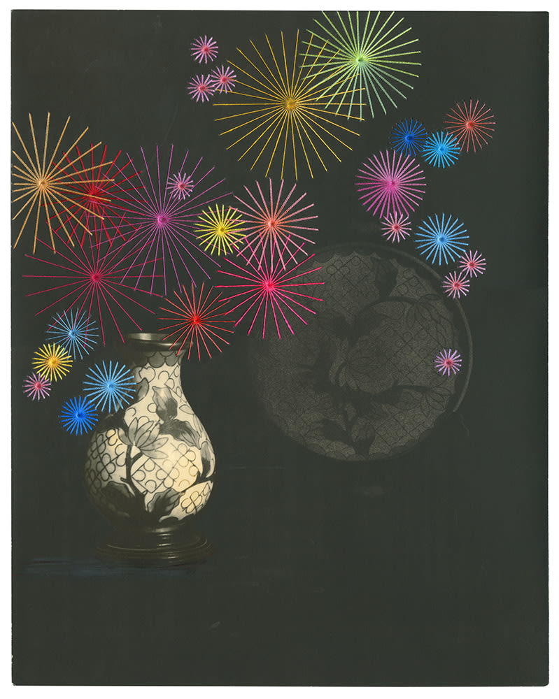 Julie Cockburn, Ikebana (Black), 2024