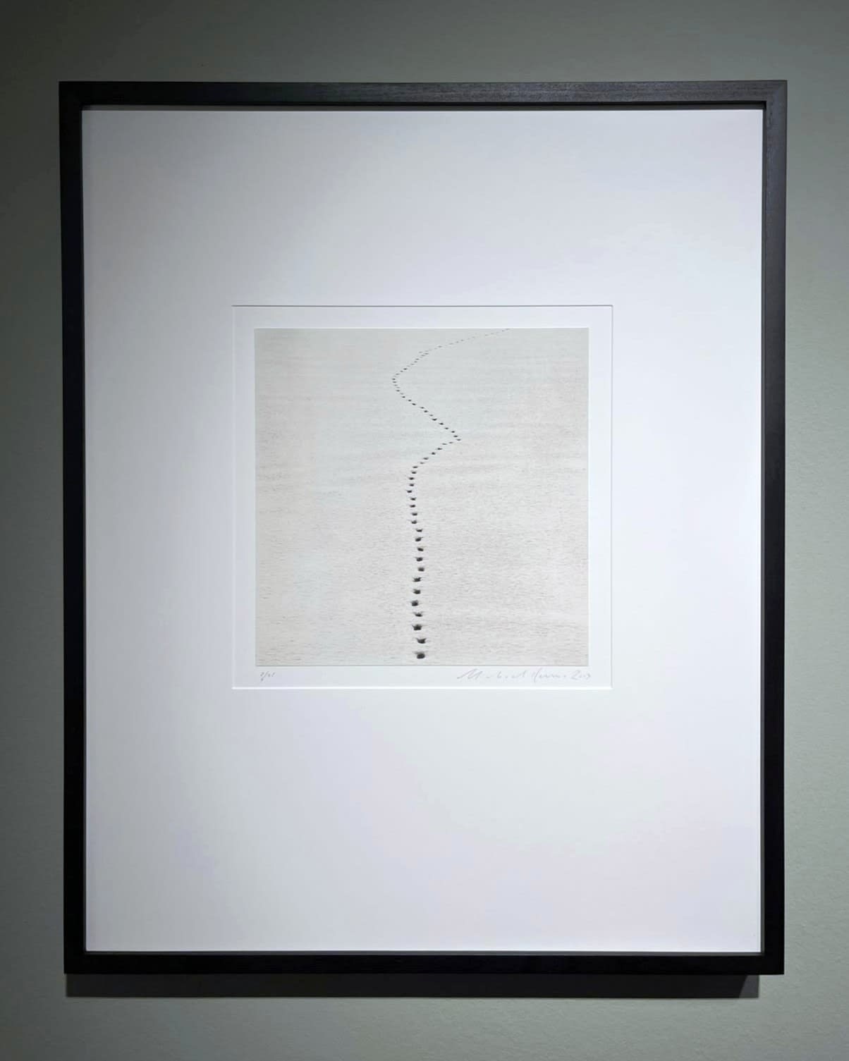 Michael Kenna, Tracks in Snow, Biei, Hokkaido, Japan, 2013