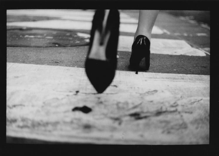 Giacomo Brunelli, Untitled (Woman Crossing Road), 2017