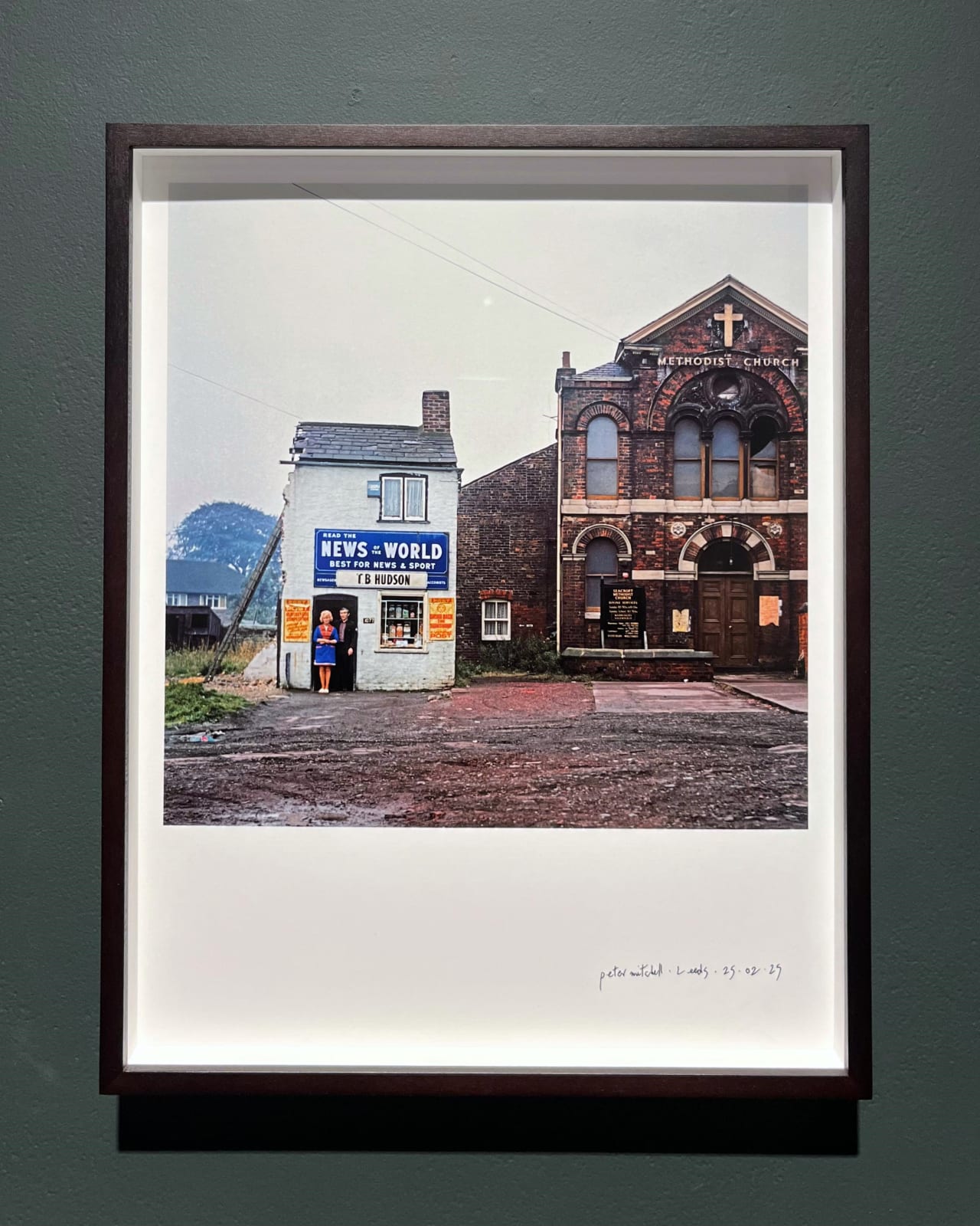 Exclusive Editions, Peter Mitchell, Mr. & Mrs. Hudson, by the Old Seacroft Chapel, York Road, Leeds, 1974