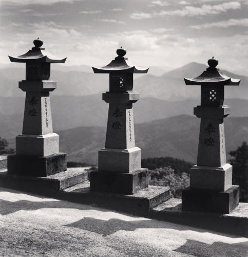 Michael Kenna, Three Lanterns, Unpenji, Tokushima, Shikoku, Japan, 2022