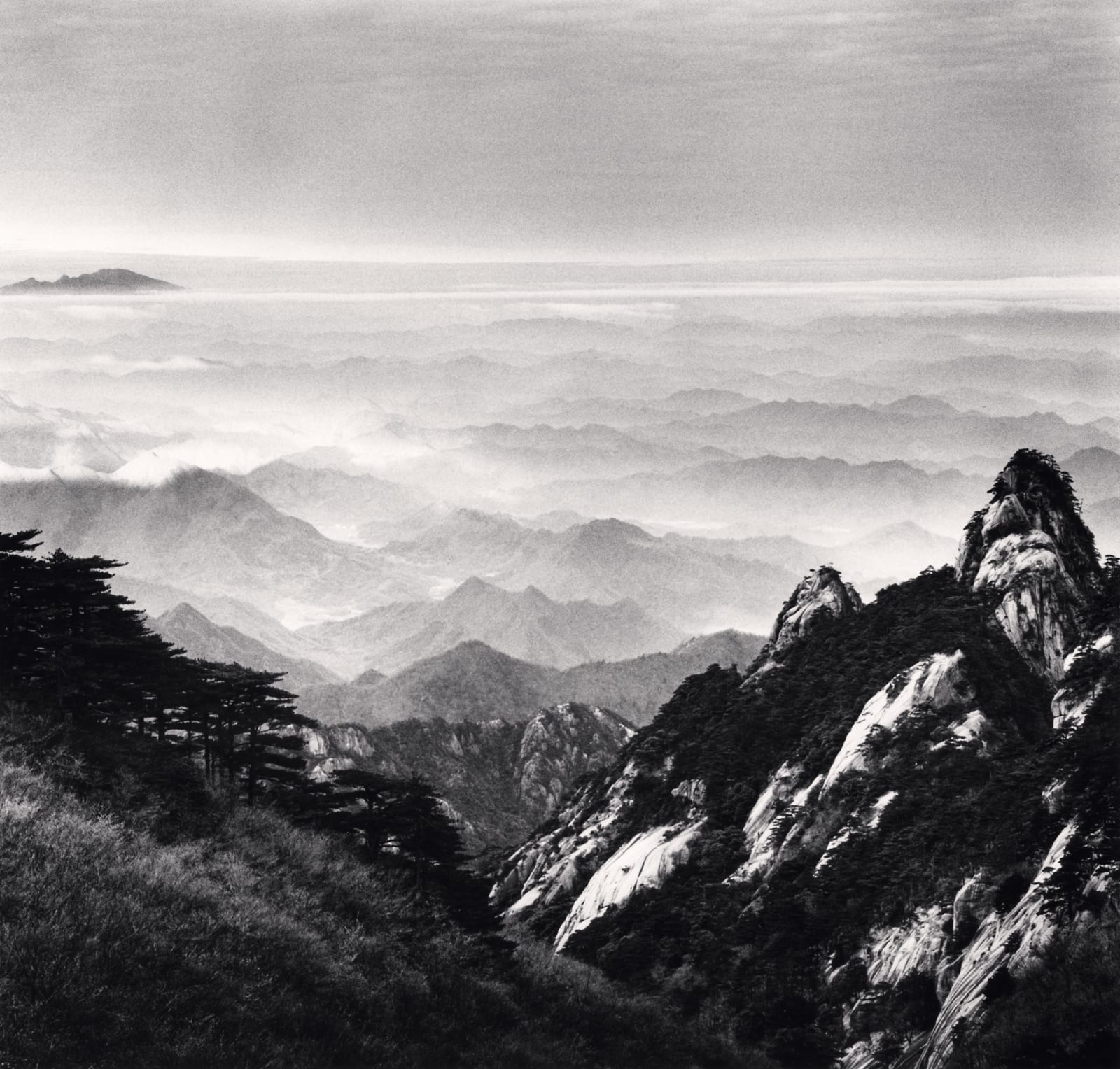 Michael Kenna, Huangshan Mountains, Study 51, Anhui, China, 2017