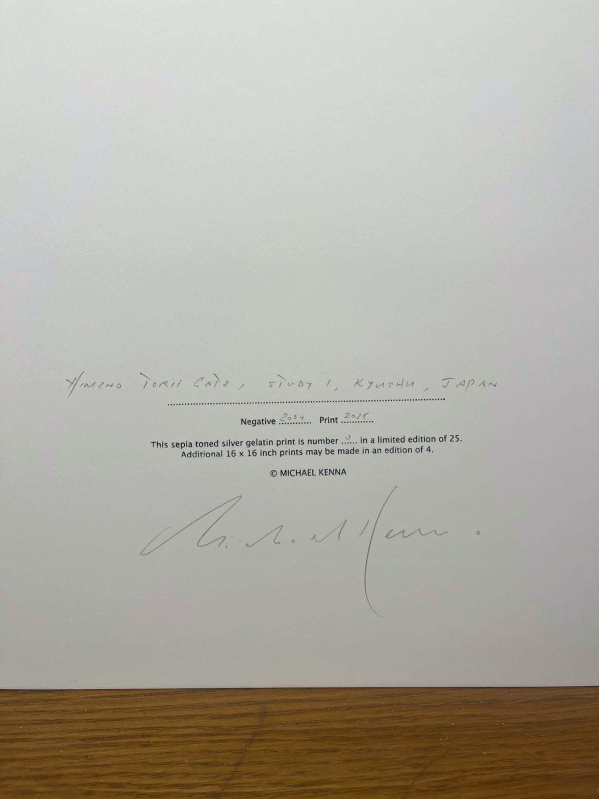 Michael Kenna, Himeno Torii Gate, Study 1, Kyushu, Japan, 2024