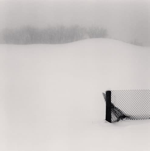 Michael Kenna, Fence in Snow, Minnozo, Emilia Romagna, Italy, 2007