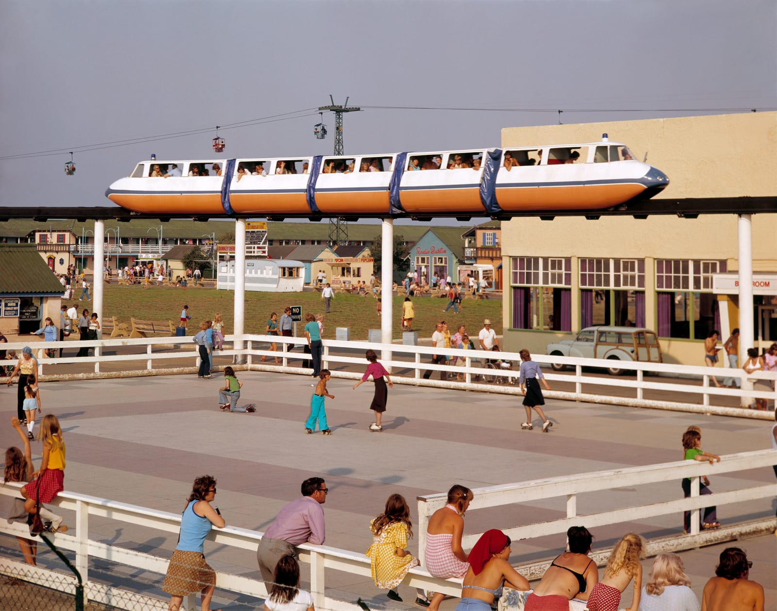 John Hinde, BUTLIN'S SKEGNESS, The Skating Rink and Monorail