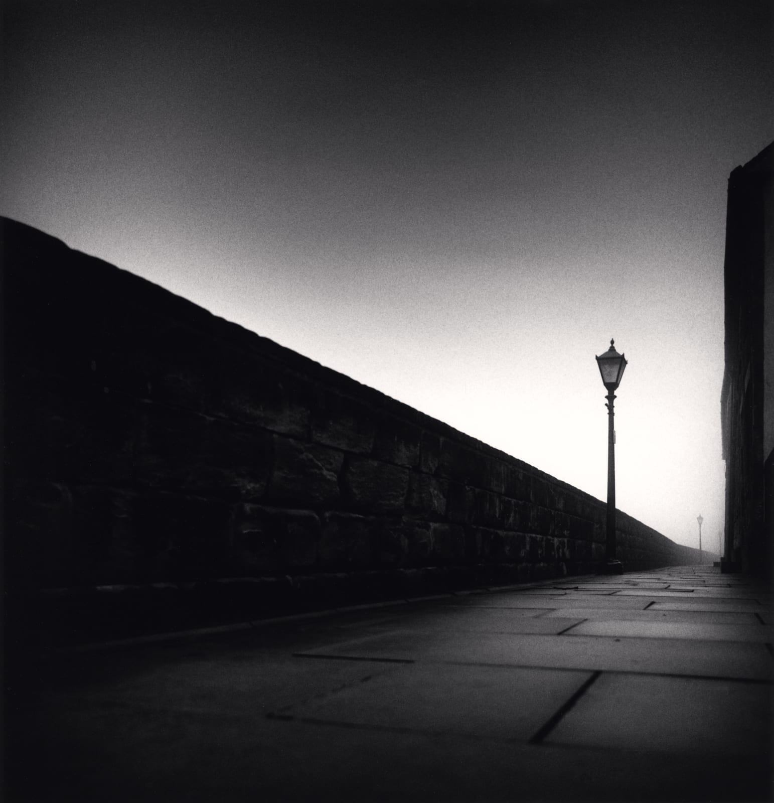 Michael Kenna, Long Wall, Berwick-on Tweed, Northumberland, England, 1991