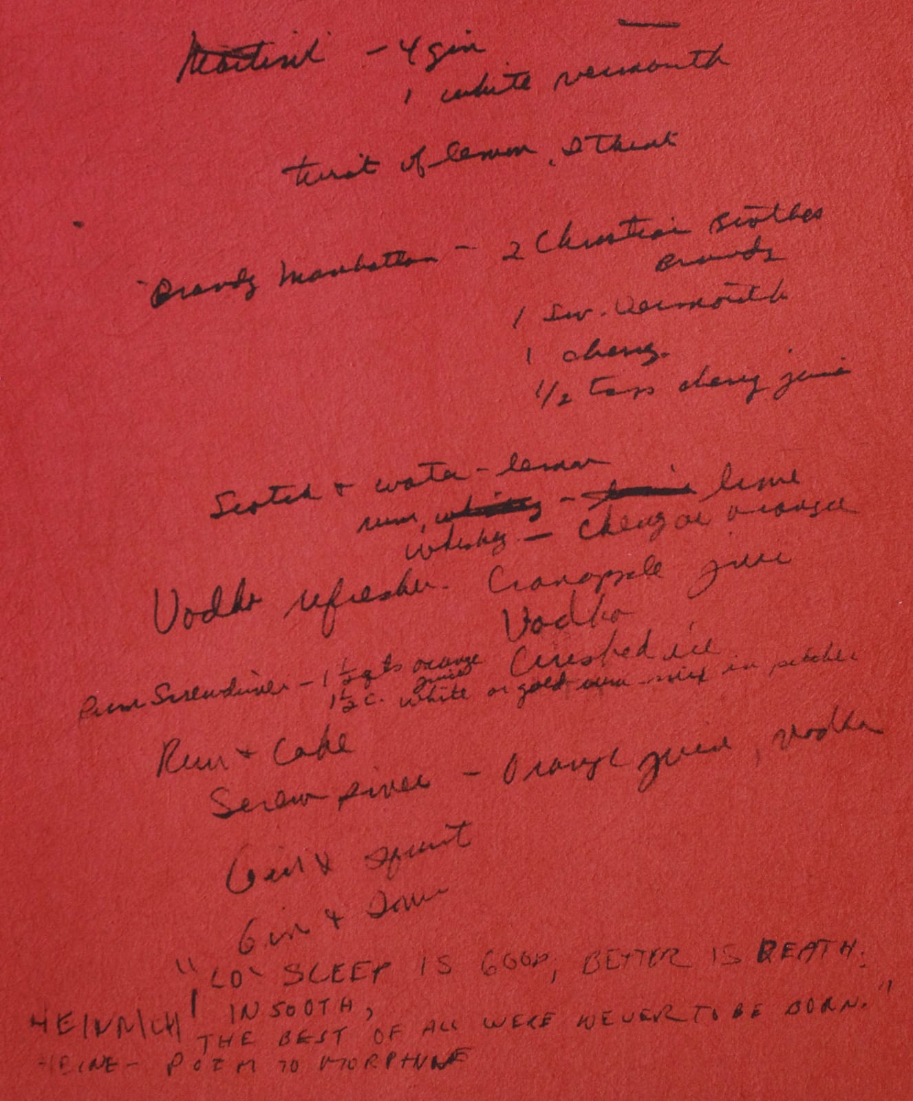 Poem to Morphine, 2015