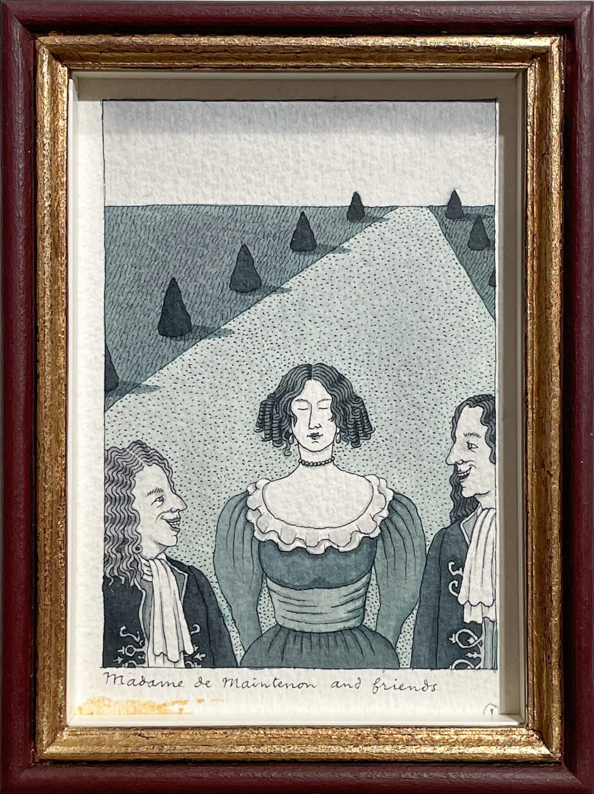 Pierre Le-Tan, Madame de Maintenon and Friends, 1980s - 1990s