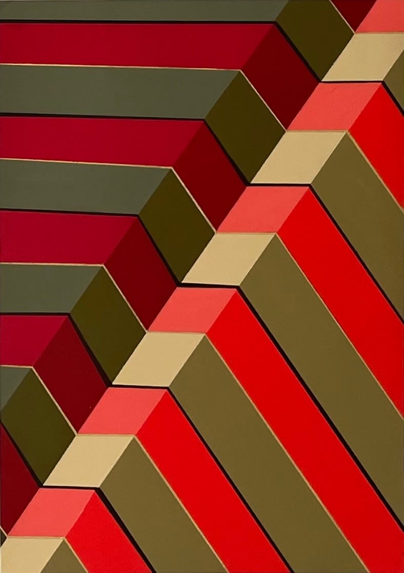 Orsina Sforza, Edges in Red and Gold, 2017