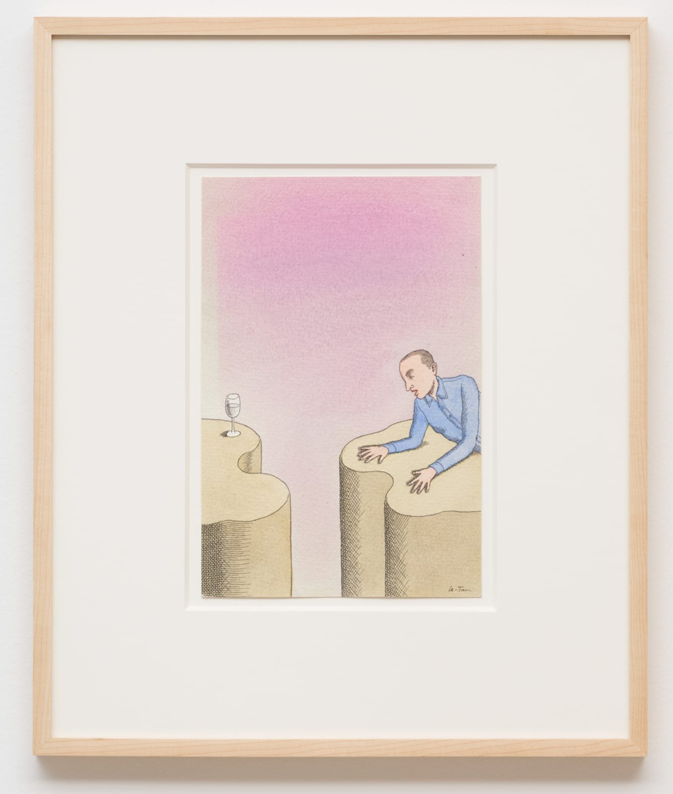 Pierre Le-Tan, Study for a Book Cover (Wine), 1990s