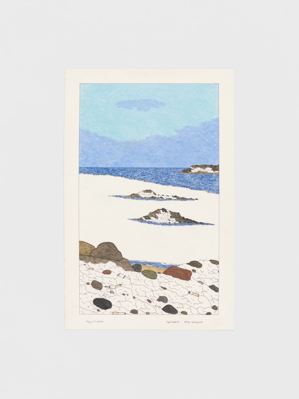 Nicotye Samayualie, Cigarette Butts Left on The Land, 2016