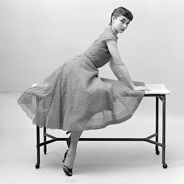 NORMAN PARKINSON, Audrey Hepburn Table, 1982