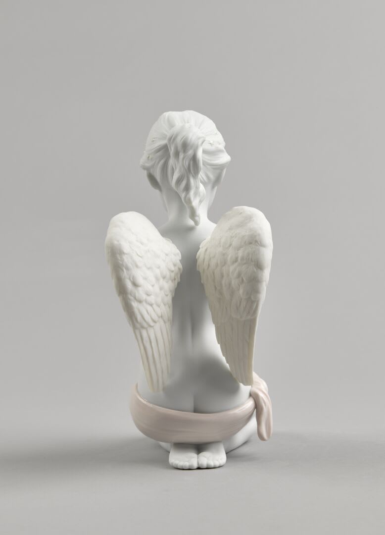 LLADRÓ, HEAVENLY PRAYER ANGEL SCULPTURE