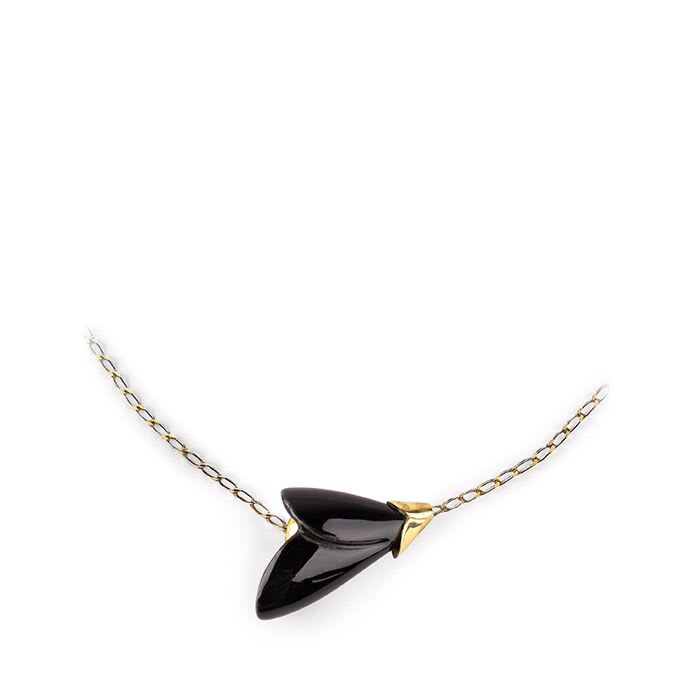 LLADRÓ, Heliconia Necklace. Black