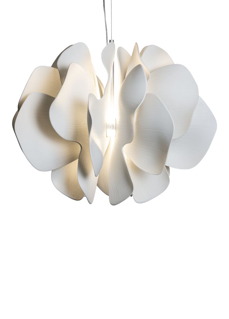 LLADRÓ, NIGHTBLOOM PENDANT LAMP 60CM WHITE
